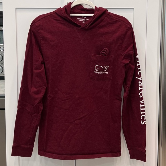 Vineyard Vines Tops - Vineyard Vines Long Sleeve Logo Pocket Tee Hoodie